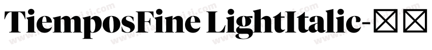 TiemposFine LightItalic字体转换